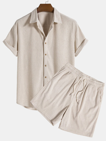 Theodore | Trendy Overhemd en Short Set Heren