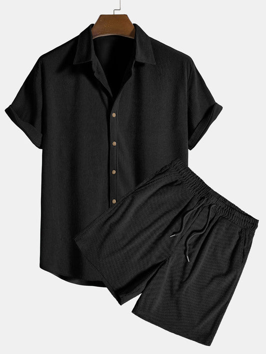 Theodore | Trendy Overhemd en Short Set Heren