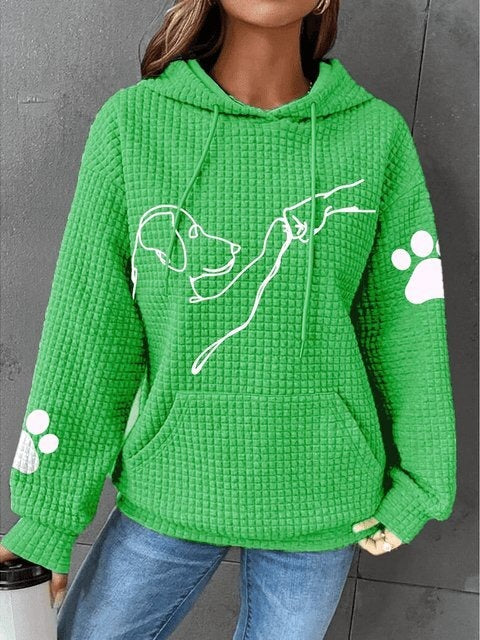 Emily | Stijlvolle Gewatteerde Hoodie Met Hondontwerp