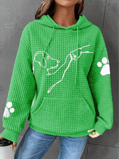 Emily | Stijlvolle Gewatteerde Hoodie Met Hondontwerp