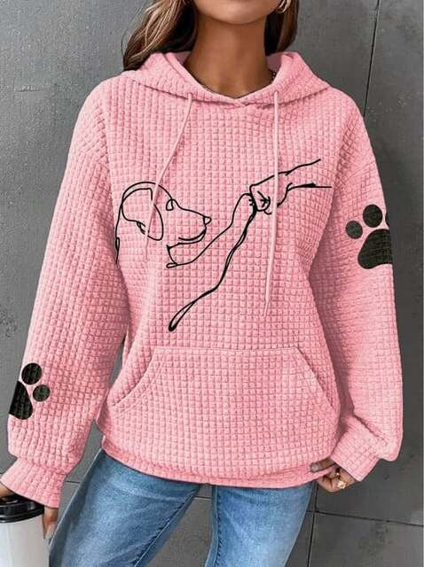 Emily | Stijlvolle Gewatteerde Hoodie Met Hondontwerp