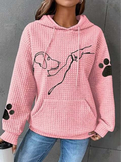 Emily | Stijlvolle Gewatteerde Hoodie Met Hondontwerp