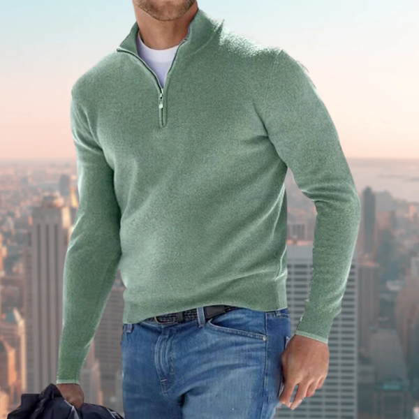 Topman | Heren sweatshirt met kwart rits