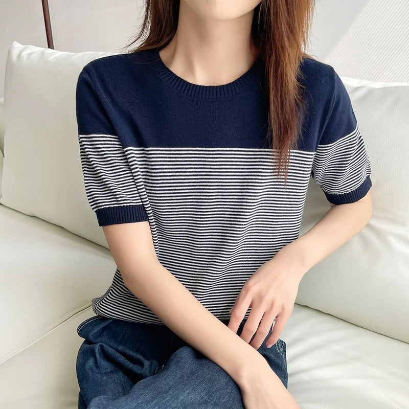 Lauren | Stijlvol Casual Gestreept Shirt