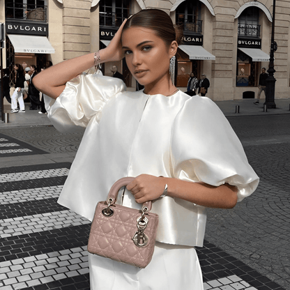 Samantha | Elegante Top met Pofmouwen