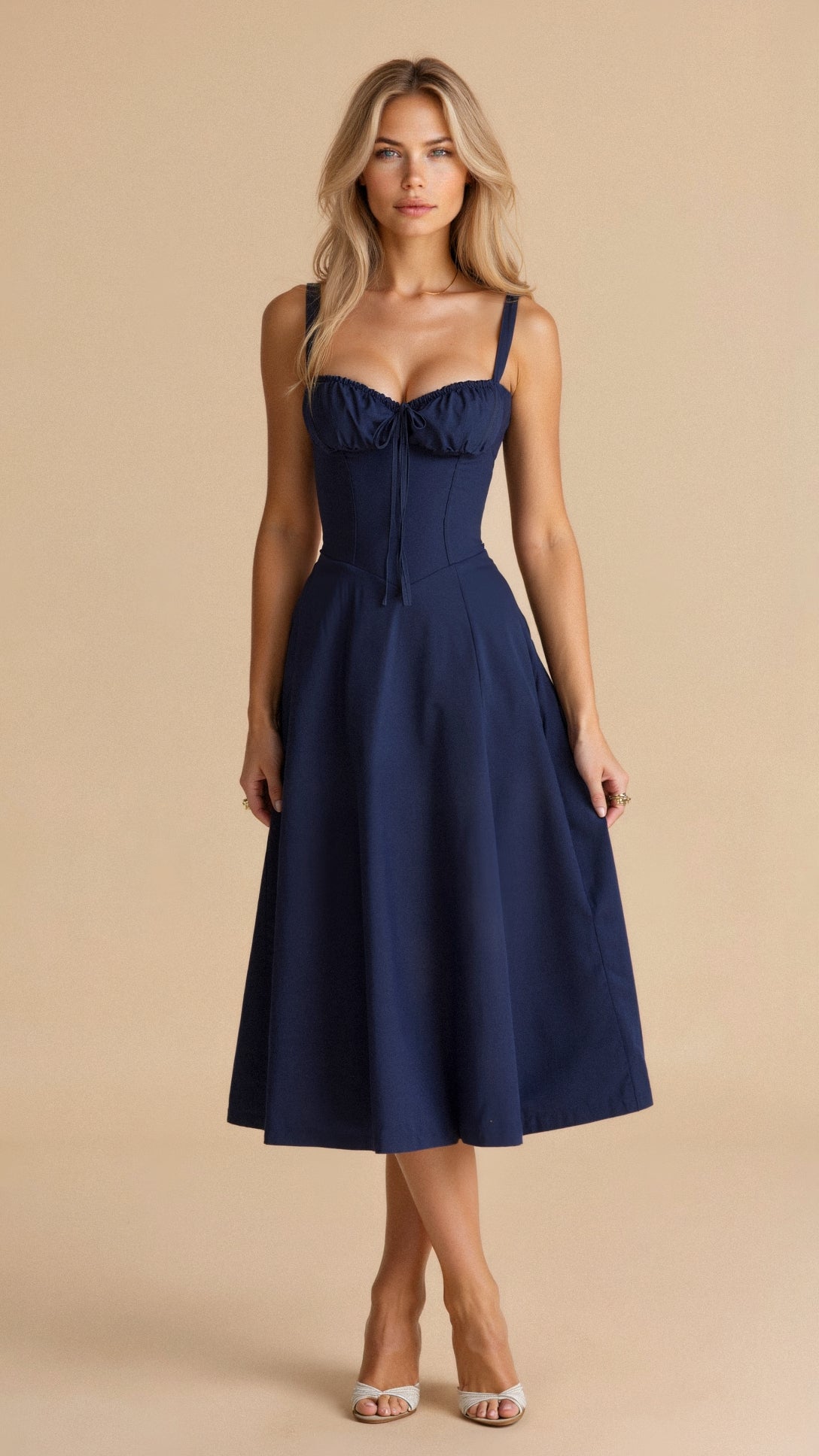 Kiana | Korset Midi Jurk