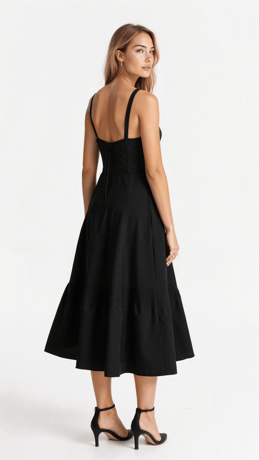 Kiana | Korset Midi Jurk