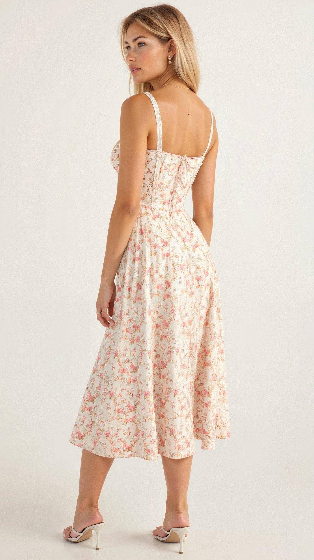 Kiana | Korset Midi Jurk