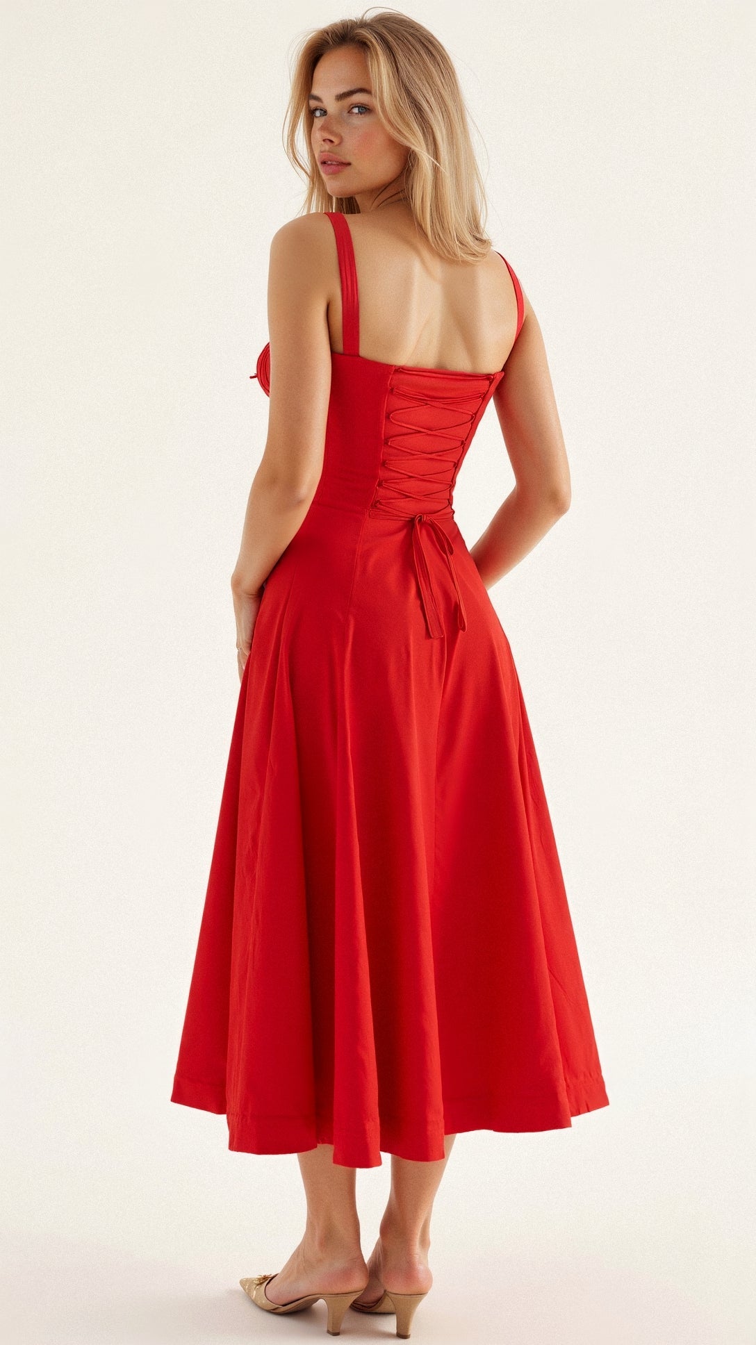 Kiana | Korset Midi Jurk