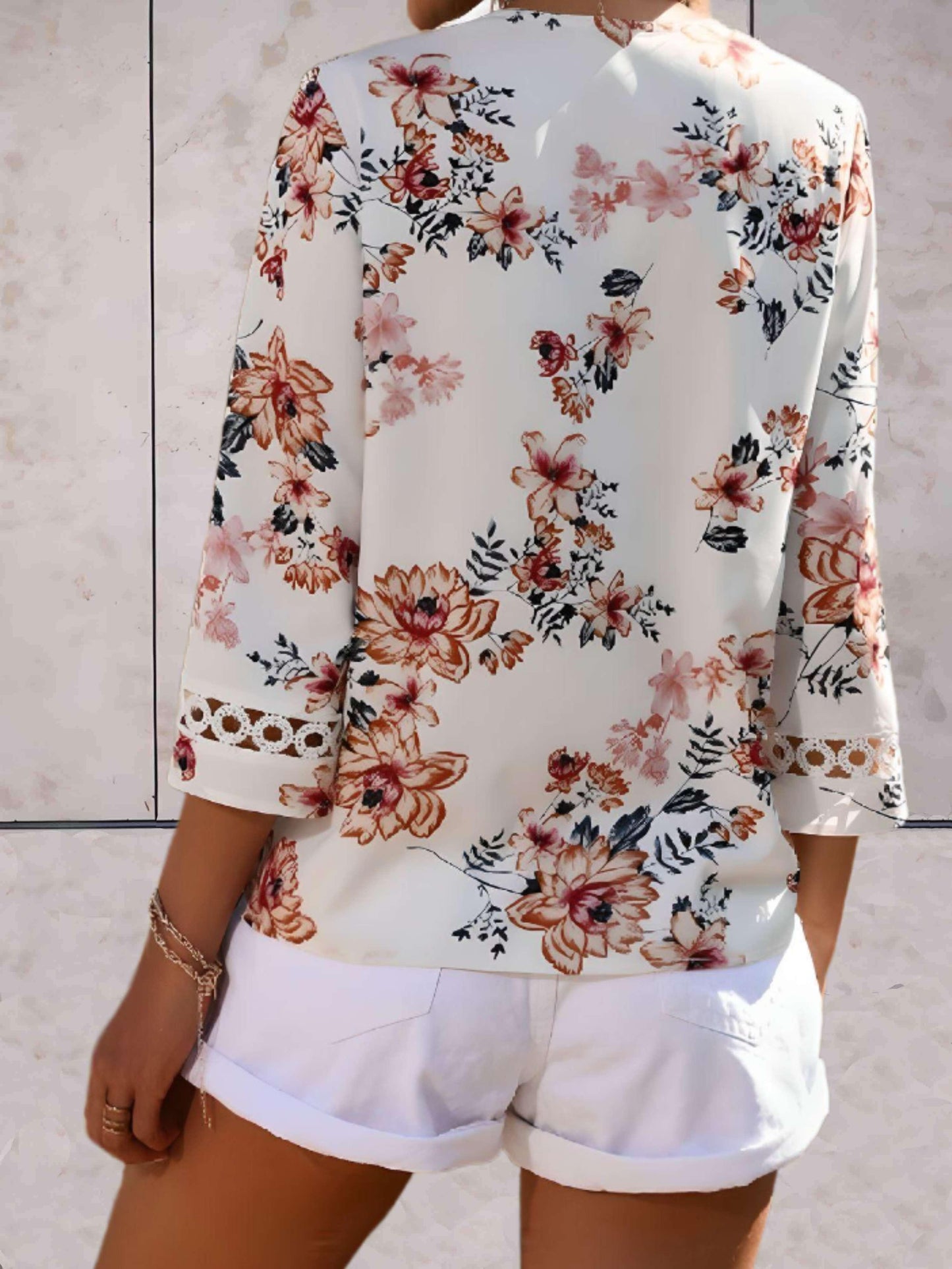 Kendra | Elegante Zomerse Bloemen Blouse