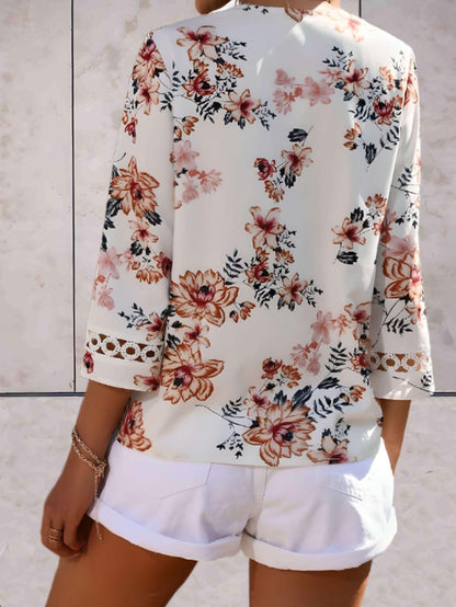 Kendra | Elegante Zomerse Bloemen Blouse