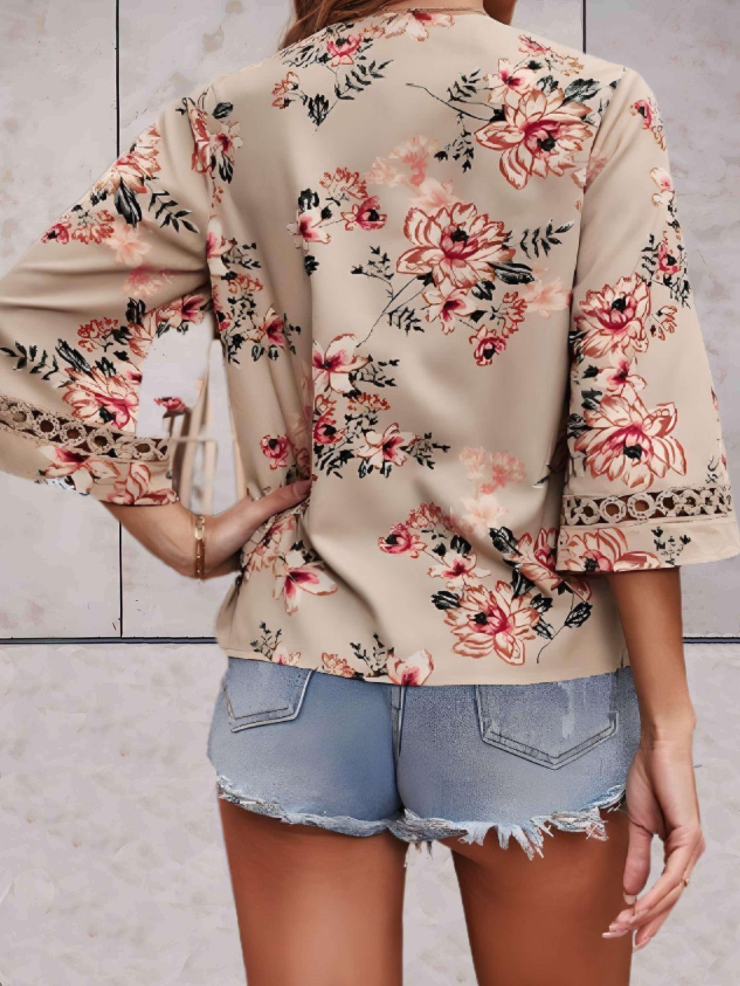 Kendra | Elegante Zomerse Bloemen Blouse