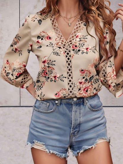 Kendra | Elegante Zomerse Bloemen Blouse