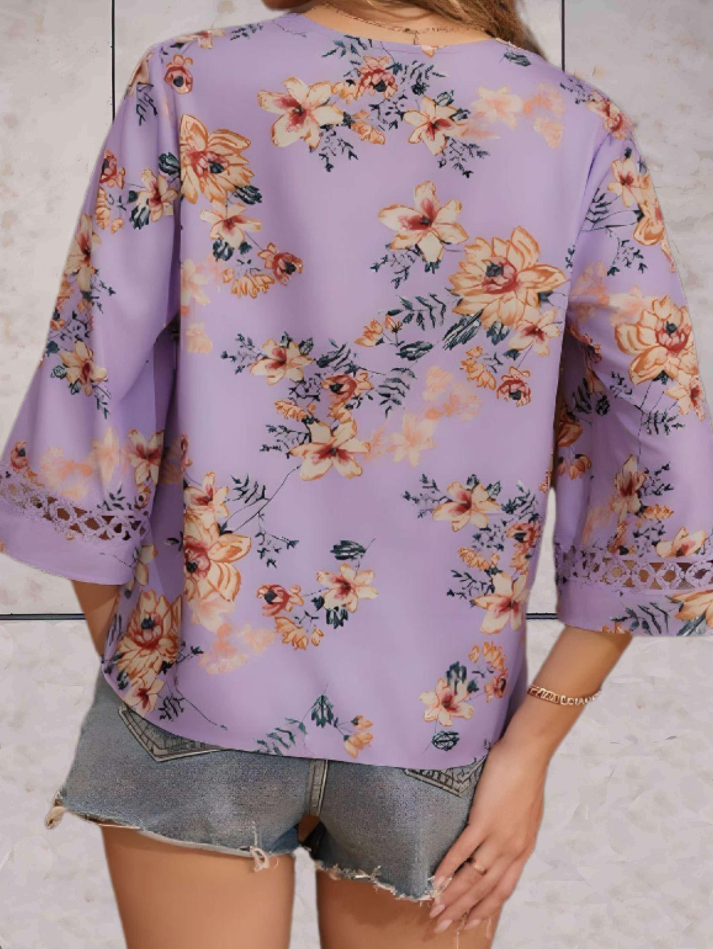 Kendra | Elegante Zomerse Bloemen Blouse