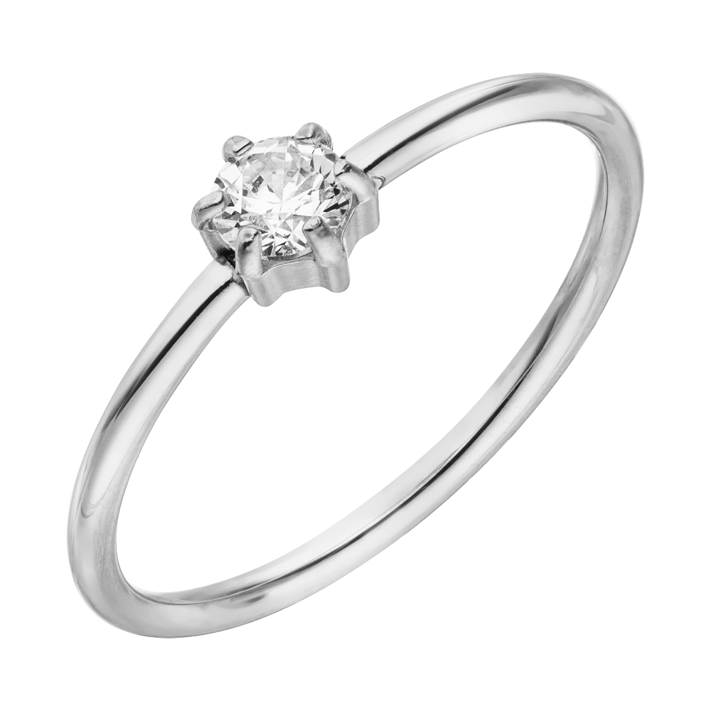 Callie | Fijne Gouden Kristallen Ring
