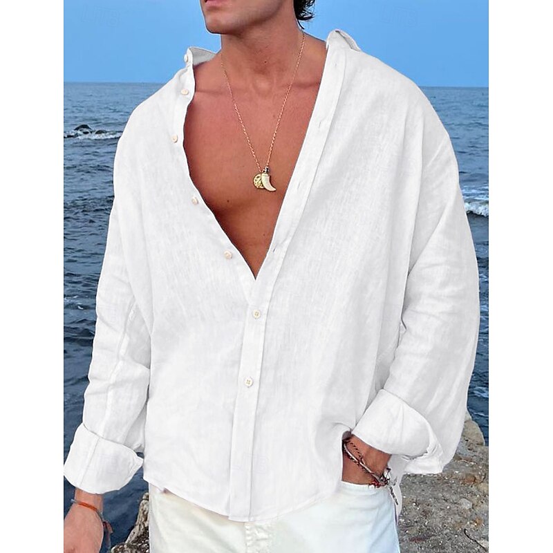 Alex | Ontspannen Linnen Strandshirt