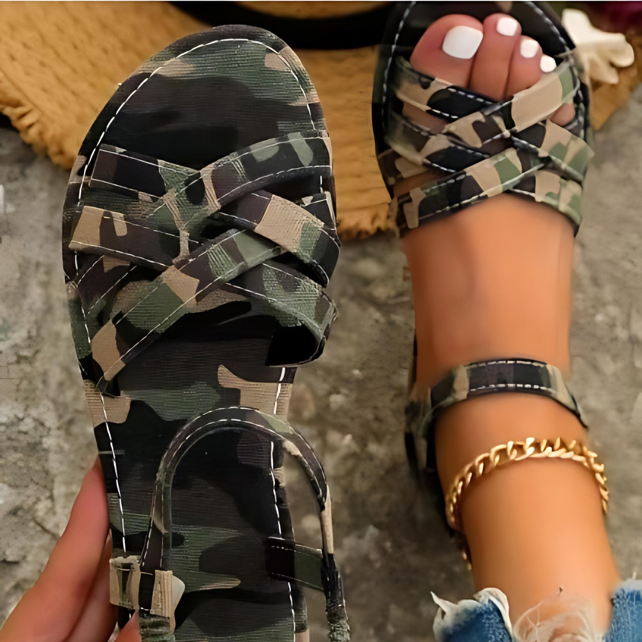 Faye | Stijlvolle Platte Zomersandalen