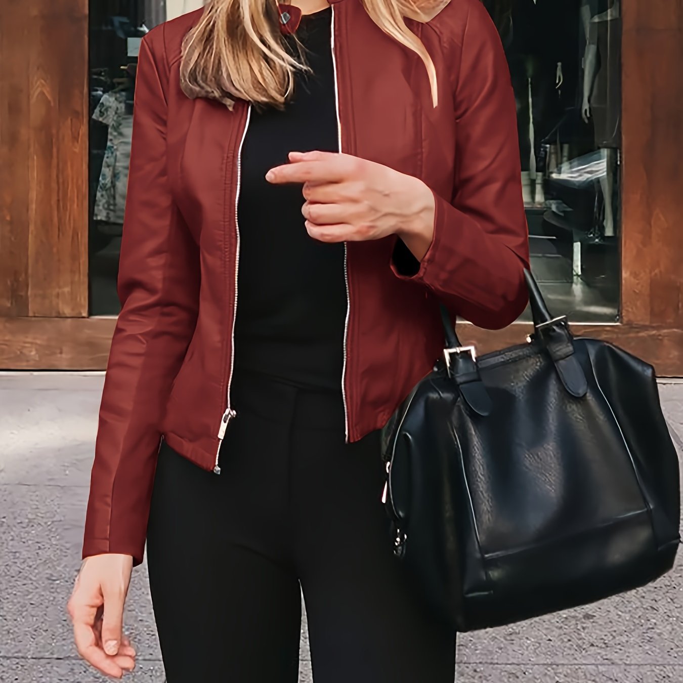 Eliza | Stijlvolle Jas Met Rits Dames