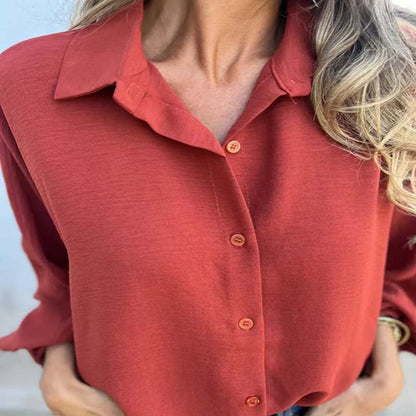 Vanessa | Casual Blouse Met Knoopsluiting