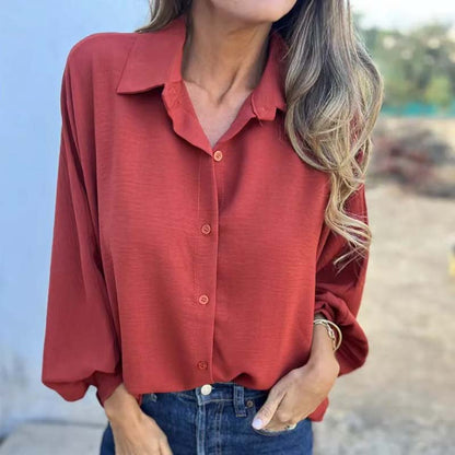 Vanessa | Casual Blouse Met Knoopsluiting