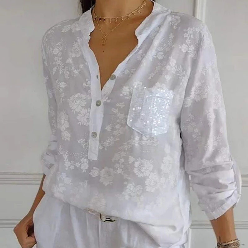 Emery | Casual Losvallende Bloemenprint Blouse