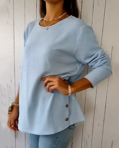 Clementine | Casual top met lange mouwen