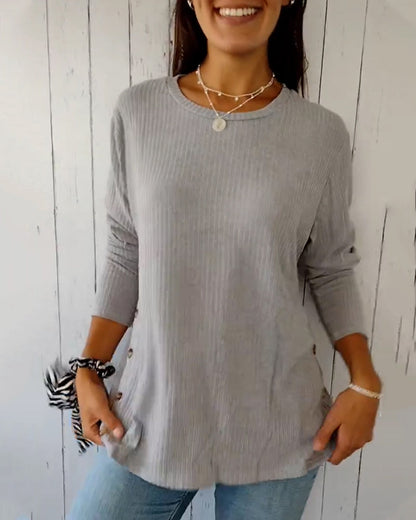 Clementine | Casual top met lange mouwen