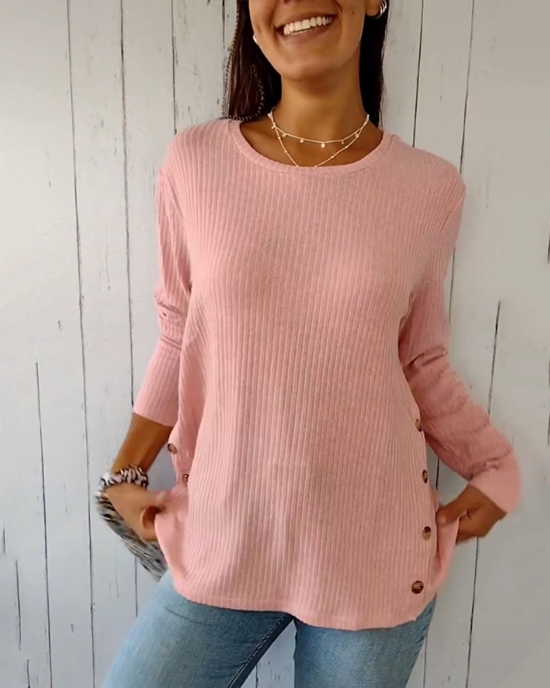 Clementine | Casual top met lange mouwen