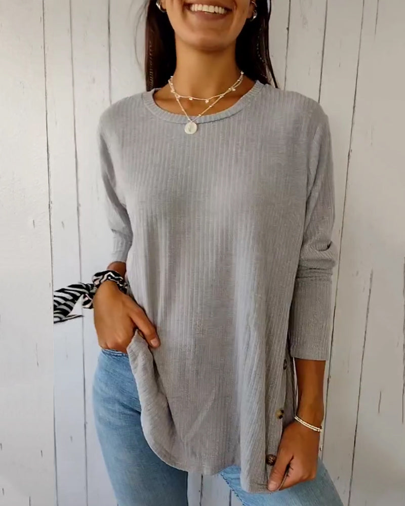 Clementine | Casual top met lange mouwen