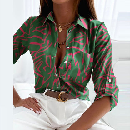 Lisa | Smart casual blouse omslagkraag
