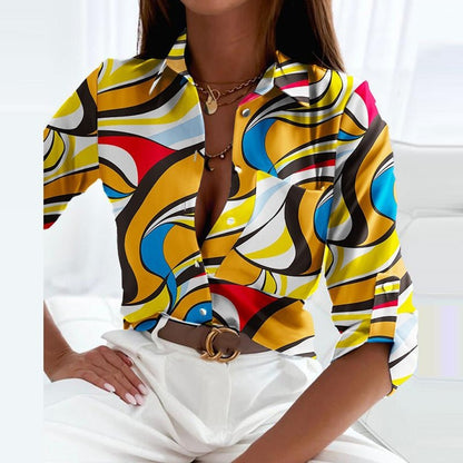 Lisa | Smart casual blouse omslagkraag
