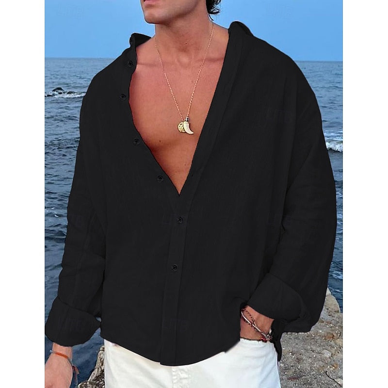 Alex | Ontspannen Linnen Strandshirt